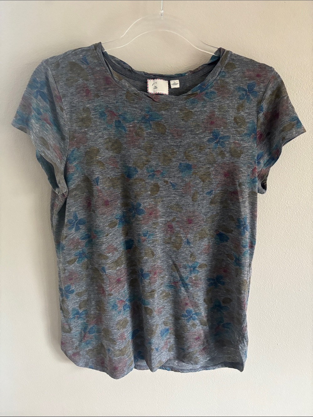 L Anthropologie floral lightweight tee